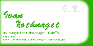 ivan nothnagel business card